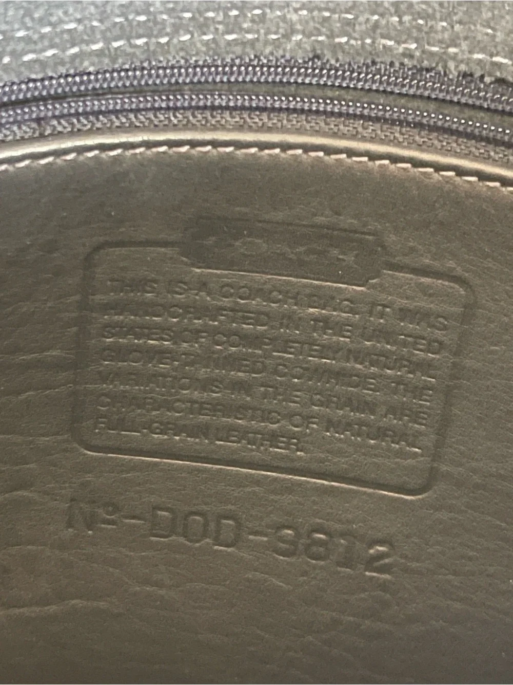 Coach Ridgefield 9812 Black.  EUC